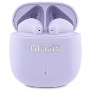 Guess Bluetooth kuulokkeet GUTWSJ14ESGU TWS + telakka-asema violetti/violetti Printed Classic Logo