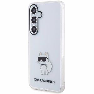Karl Lagerfeld IML Choupette kovakuori Samsung Galaxy S24+:lle - läpinäkyvä