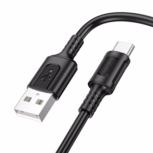 Borofone kaapeli BX111 Feliz (m) - USB - Type C - 3A 1 metri musta