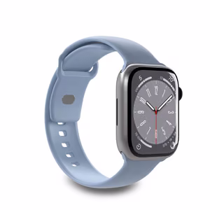 Puro Icon Silikoninen Hihna Apple Watch 38 / 40 / 41 mm:lle - Vaaleansininen (2 kpl)