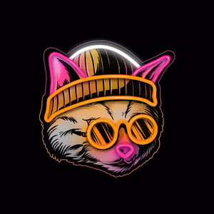 Neon ART LED CAT DREAMER moniväri FLA04 Forever Light