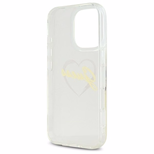 Guess IML Heart Suojakuori iPhone 16 Pro:lle - läpinäkyvä