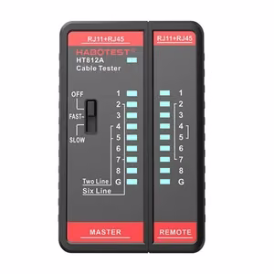Verkkokaapelitesteri Habotest HT812A RJ45/RJ14/RJ12/RJ9