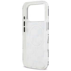 Karl Lagerfeld IML KL Monogram MagSafe suojakuori iPhone 17 Pro - valkoinen