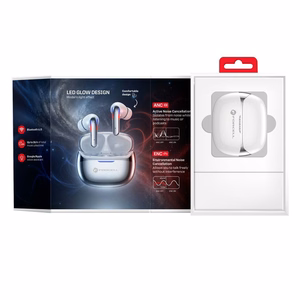 Forcell F-Audio Pulse Pro ANC + ENC TWS wireless earbuds – silver