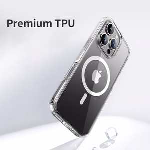 Rock Crystal Series Magnetic Case for Iphone 16 Plus transparent