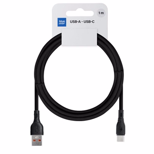 Kaapeli BLUE STAR ECO USB A - Type-C PJ68-25-3 1 m musta