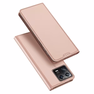 Dux Ducis Skin Pro Suojakuori Xiaomi 13:lle läppäkotelo korttiLompakko jalusta vaaleanpunainen