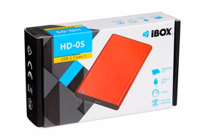iBox HD-05 HDD/SSD kotelo punainen 2,5"