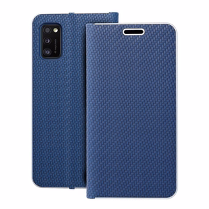 Flip case for Samsung A41 Luna Book Carbon blue