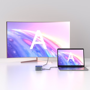Wozinsky WHBC09Y8S USB-C Keskitin 12-in-1 Monikäyttöinen Langaton Lataus Alumiini 15cm Kaapeli - harmaa