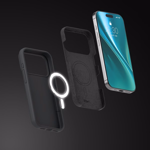 Etteri Silikoninen Mag Suojakuori iPhone 17 Pro / iPhone 18 Pro -puhelimelle musta