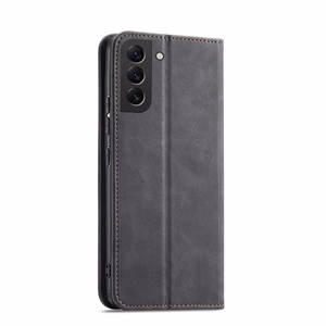 Magneetti Fancy Case Kotelo Samsung Galaxy S22 + (S22 Plus) Kotelo Lompakko Kortinhaltija Musta