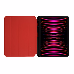 Crong FlexFolio case for iPad Air 11" (2026–2024) / iPad Air 10.9" (5th / 4th gen.) / iPad Pro 11" (2022–2021), with Apple Pencil holder, red