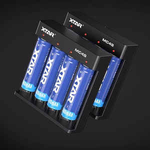 Battery charger for cylindrical Li-ion batteries18650 / NiMH Xtar MC4S