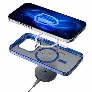 3mk Frosty MagCase sininen Suojakuori Apple iPhone 15 Plus:lle - sininen