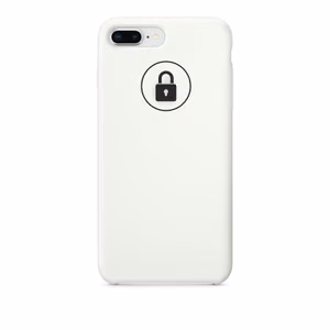 Puhelimen suojakuori ”Silicone Case” iPhone 7 Plus:lle (8 Plus) / valkoinen / pakkauksessa