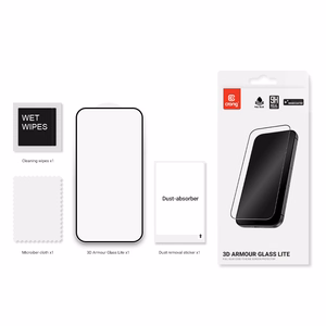 Crong 3D Armour Glass Lite koko pinnalta liimautuva karkaistu näytönsuojalasi Samsung Galaxy A16 / A17 / A26 -puhelimelle