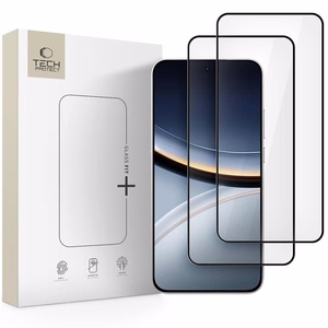 Tech-Protect Glass Fit+ 2 kpl karkaistu lasi Xiaomi Poco F7 5G:lle - musta