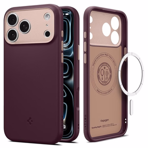 Spigen Nano Pop MagSafe  iPhone 18 Pro / 17 Pro kuori, tumma kirsikanpunainen