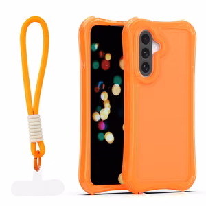 Safepop case with strap for Samsung Galaxy A36 5G / A56 5G / A37 5G orange