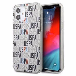 US Polo USHCP12SPCUSPA6 Logo Mania Collection suojakuori laitteelle iPhone 12 mini 5.4", valkoinen