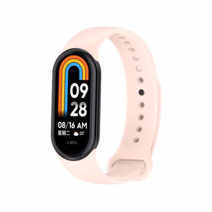 SILIKONIHIHNA MI BAND 8/M8 (1). VAALEA PINKKI