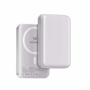 Wozinsky WRW349YWS 10000 mAh magneettinen tehopankki - valkoinen