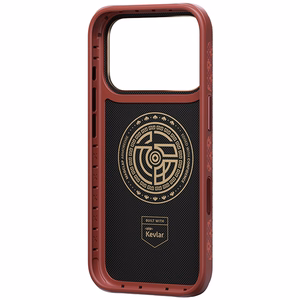 Benks ArmorGrid Edge X9 Air Navigator Kevlar-suojakuori (C.K.FL.AP.RD.X070) iPhone 18 Pro Max / 17 Pro Max -puhelimille, punainen (Sawy Red)