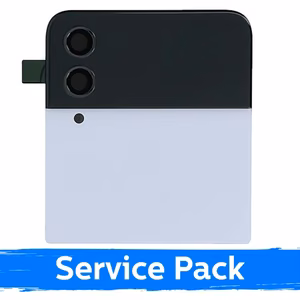 LCD-näyttö Samsung F721 Z Flip4 (ULOMPI) kehyksellä / valkoinen / (Service Pack)