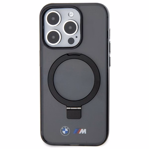 BMW Ring Stand M Collection MagSafe Suojakuori iPhone 15 Pro:lle - musta