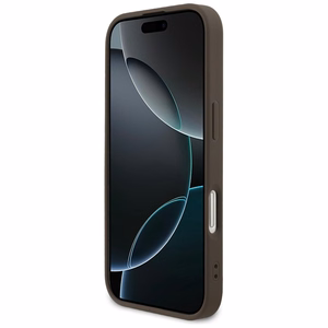 Guess 4G Ring Classic Logo MagSafe suojakuori iPhone 17:lle - ruskea