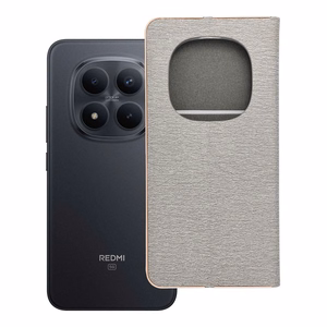 LUNA Book Gold -suojakuori Xiaomi Redmi Note 15 Pro Plus 5G:lle, hopea