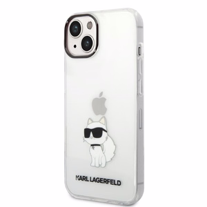 Karl Lagerfeld Ikonik Choupette suojakuori iPhone 14 Plus:lle - läpinäkyvä