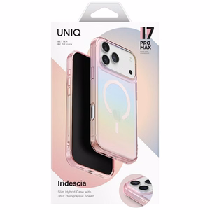 Uniq Iridescia Suojakuori iPhone 17 Pro Max:lle Magclick Charging - moniväri