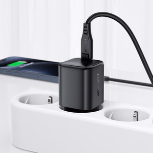 Acefast A119 GaN PD 45W USB-C Verkkolaturi - musta