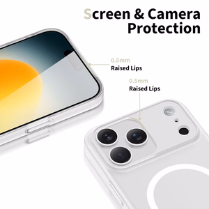 Tech-Protect MagSlim MagSafe Suojakuori iPhone 17 Pro:lle - Matta valkoinen