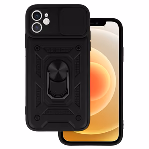 Slide Camera Armor Suojakuori iPhone 12:lle musta
