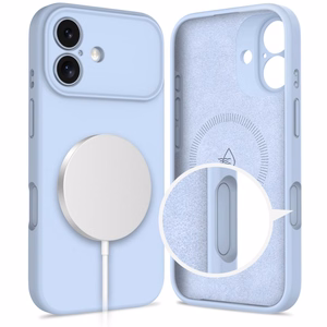 Tech-Protect Silikoninen MagSafe Suojakuori iPhone 17:lle - Sininen