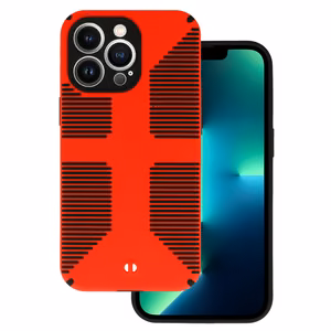 TEL PROTECT Grip Case for iPhone 13 Pro Max Red