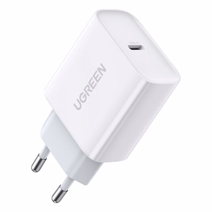 Ugreen USB laturi Power Delivery 3.0 Quick Charge 4.0+ 20W 3A valkoinen (60450)