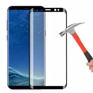 Screen protection glass "5D Full Glue" Samsung A105 A10 curved black bulk