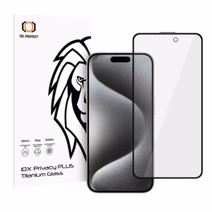 Karkaistu lasi Tel Protect 10X Privacy Plus Titanium Iphone 16 Pro/17 (kirjekuori)