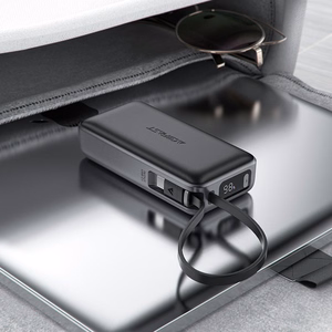 External battery Power Bank Acefast M7-10000 PD30W With Cable 10000mAh black