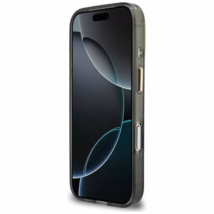 Guess IML 4G Script Metal suojakuori mallille iPhone 17 Pro Max / 18 Pro Max – väri: musta