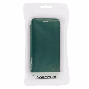 Book Vennus Elegance Suojakuori iPhone 12 Minille tummanvihreä