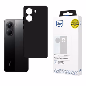 3mk Matt Case Pro Xiaomi Poco X7 Pro 5G:lle - Matta musta