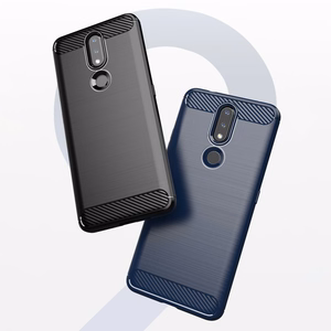 Carbon Case Joustava kansi TPU Asia Nokia 2.4 musta