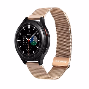 Dux Ducis MILANESE ranneke ruostumaton teräs magneettinen 22 mm kultainen