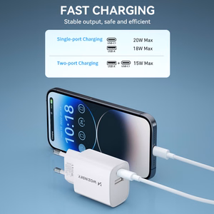 Charger Wozinsky (WGWCW) (1xUSB-C;1xUSB 3A 20W) white